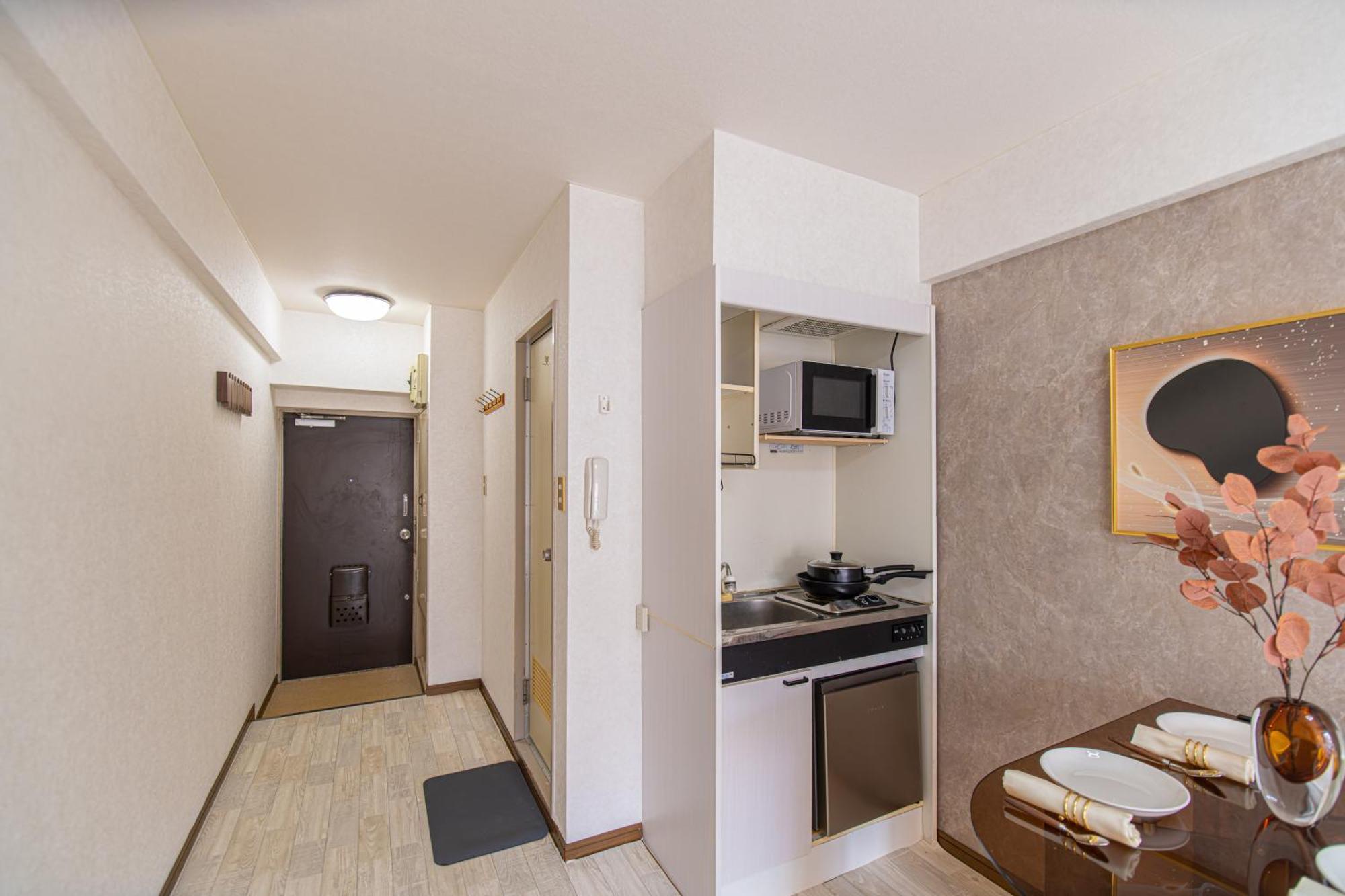 Aparthotel G59a新宿最中心 東新宿站5分-shinjuku Center 5 Mins To Station, Max 3 直达新宿 涉谷 表参道 池袋 上野 代代木 银座 原宿